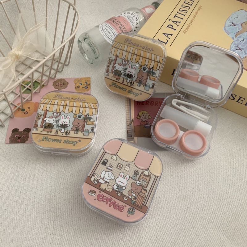 Sweetheart Cute Minimalist Portable Contact Lens Case