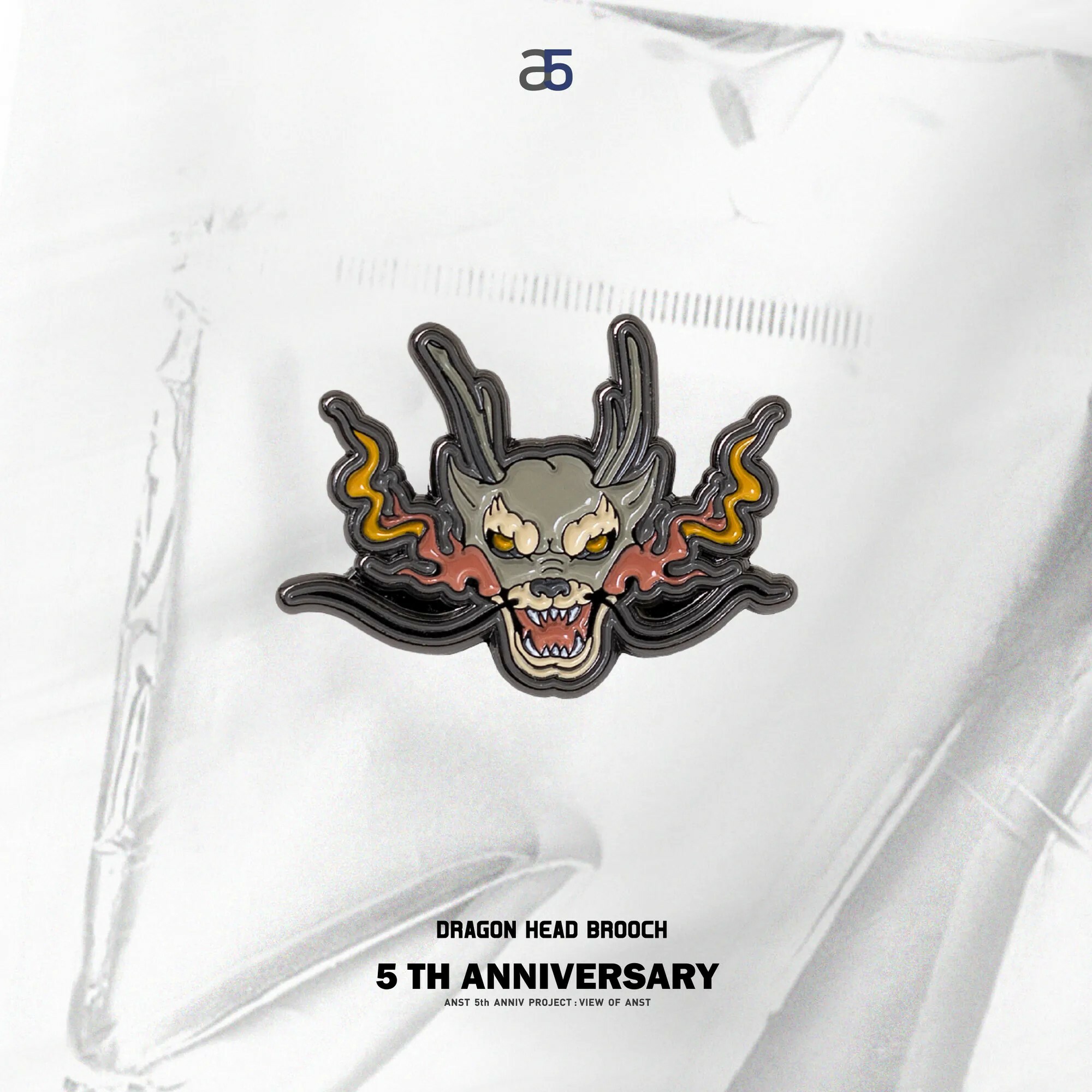 "現貨" ANST "a5" 5th_Dragon Head Broogh AD19.L