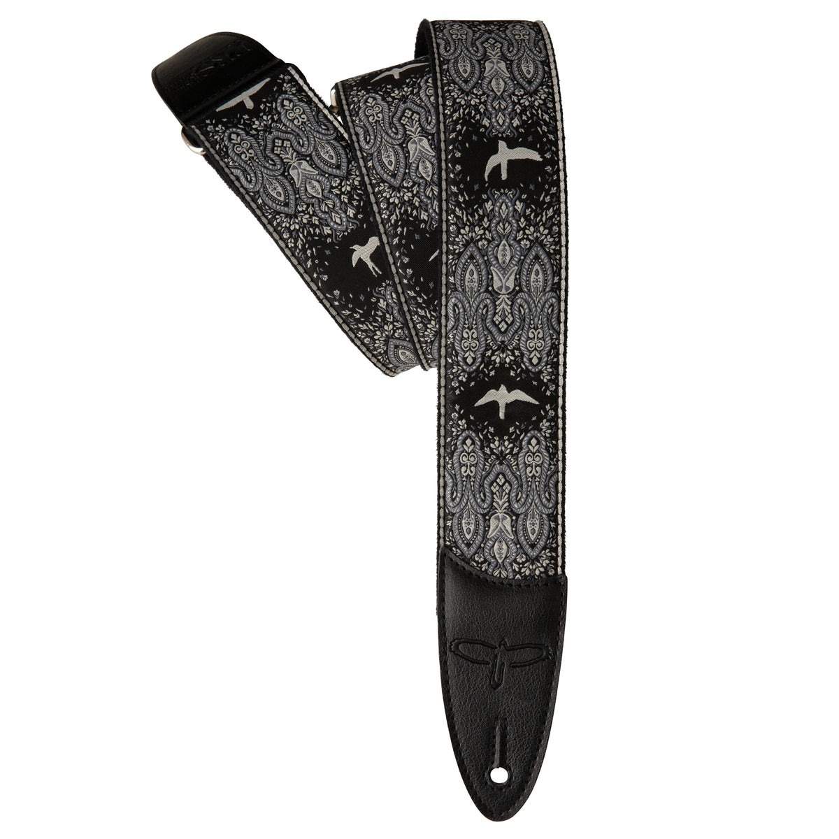 PRS 2" Guitar Strap Custom Jacquard Birds Fleur 背帶 碳黑