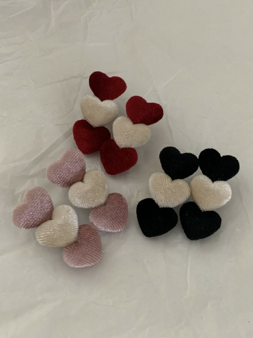 一束愛心髮夾