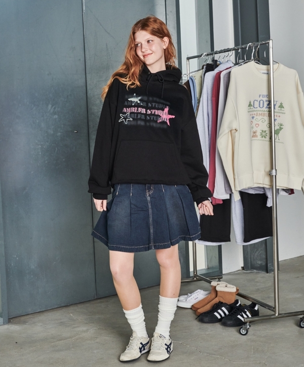 韓國代購 AMBLER特價加絨衛衣AHP1121