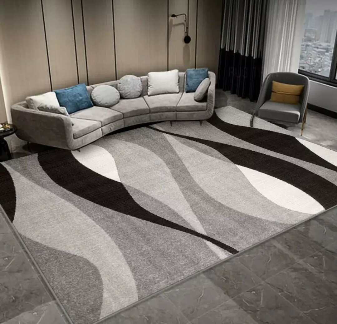 北歐風幾何造型水晶絨地毯(多款可選)