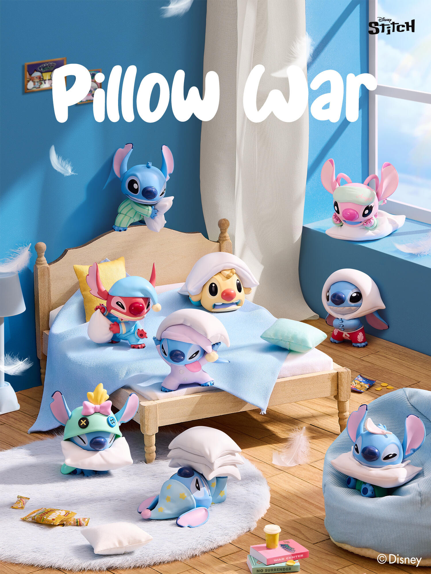 Disney 迪士尼 正版授權 星際寶貝 史迪奇枕頭大戰系列 公仔 擺件 盲盒 8+1款(任買兩件711免運)/預購