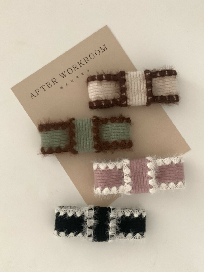 羊毛氈緞帶髮夾