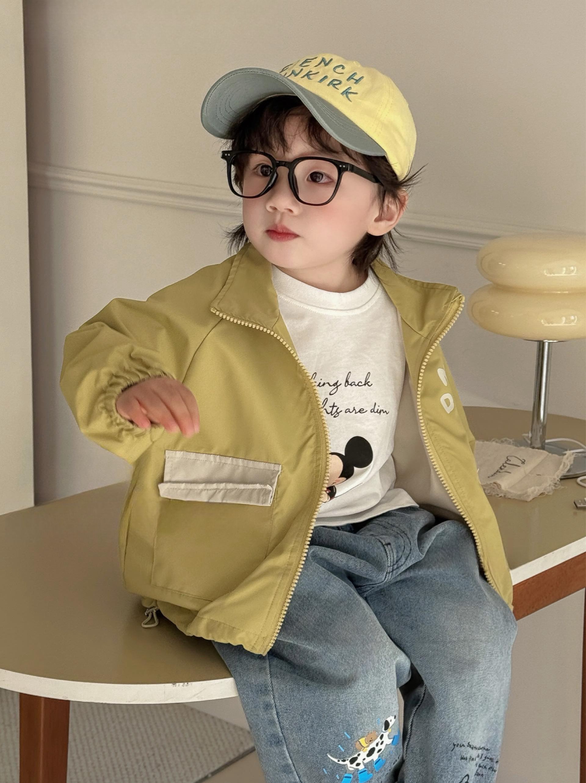 韓系小熊外套（背後拉鍊式口袋）