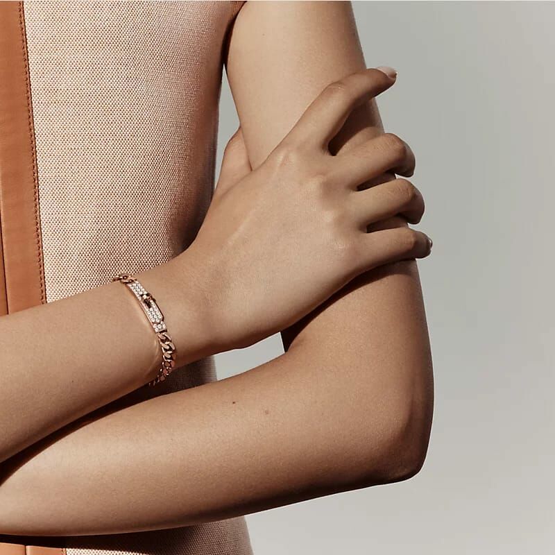 Hermes  Kelly Gourmette Bracelet, very small model