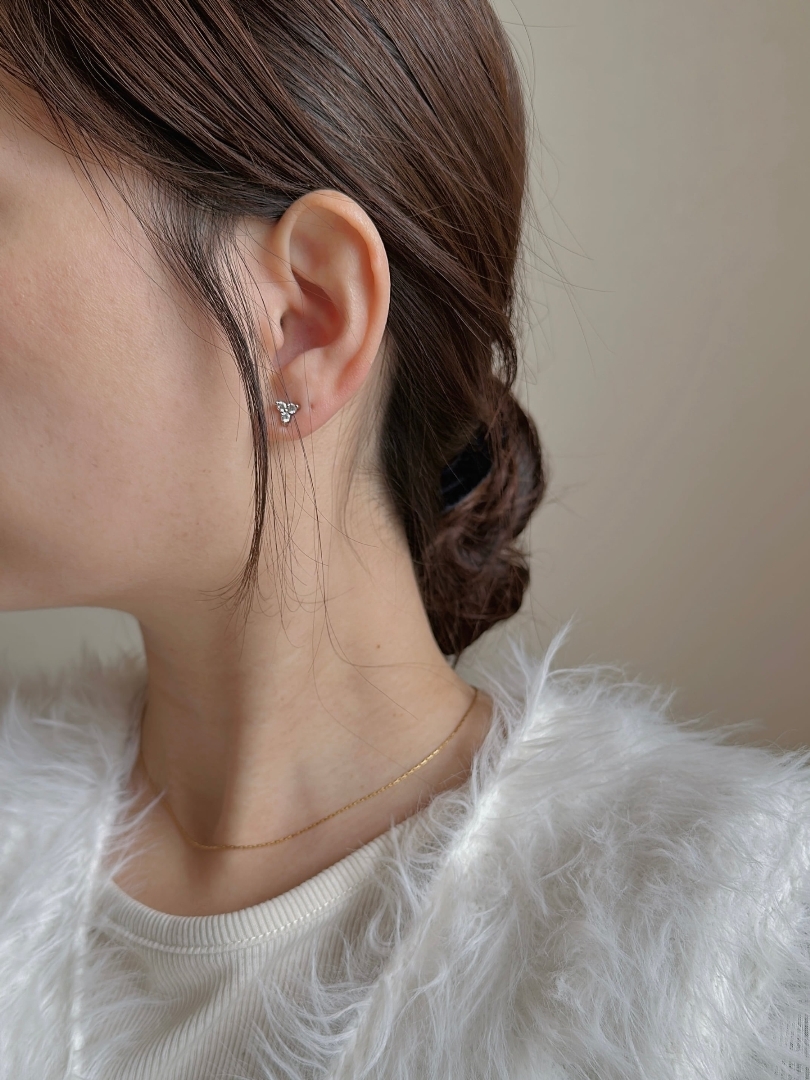 SS mini leaf pierce