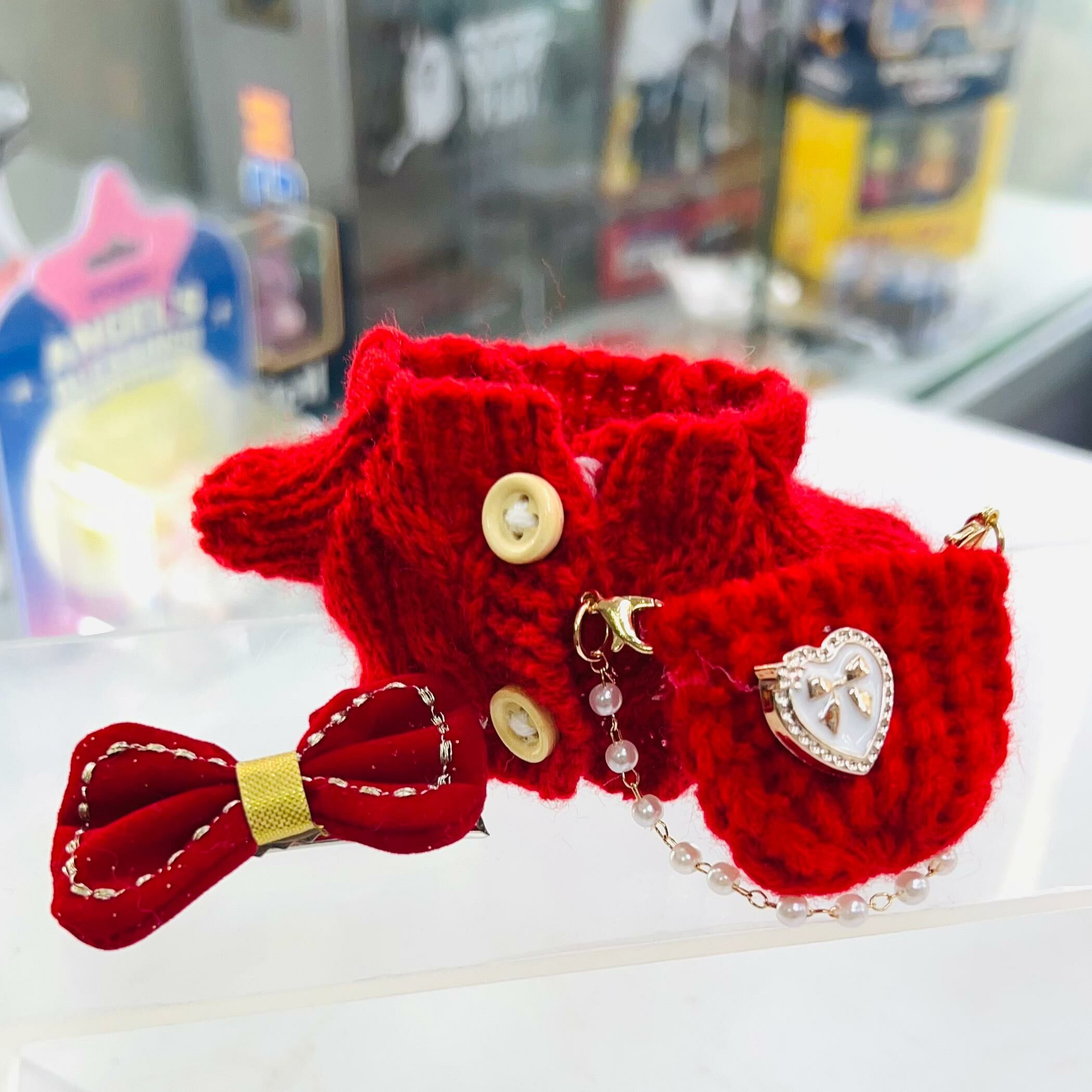 Doll outfit Fashion F11 - Red Bag