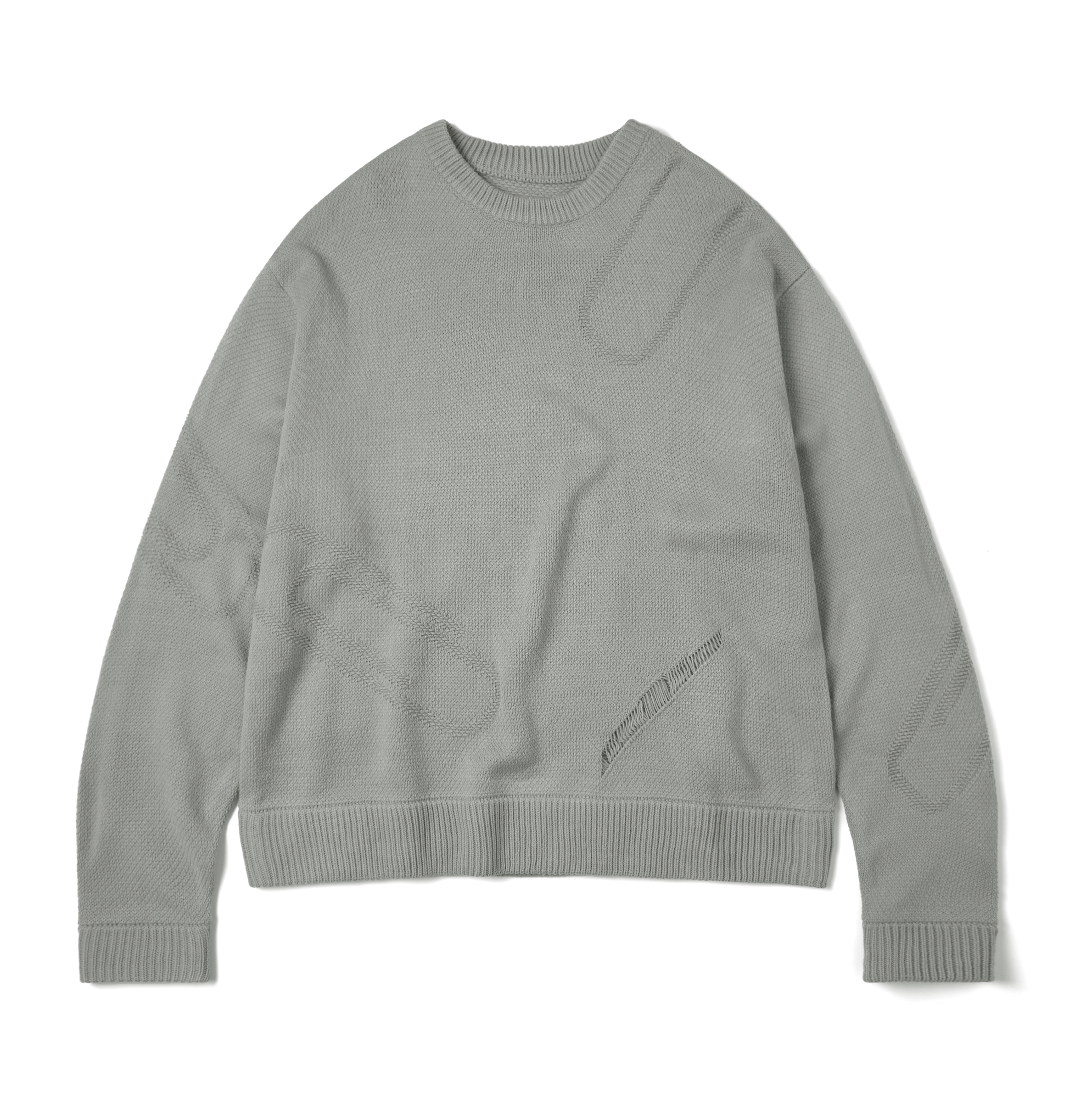 MELSIGN - “Paperclip” Knit Sweater - L-Gray