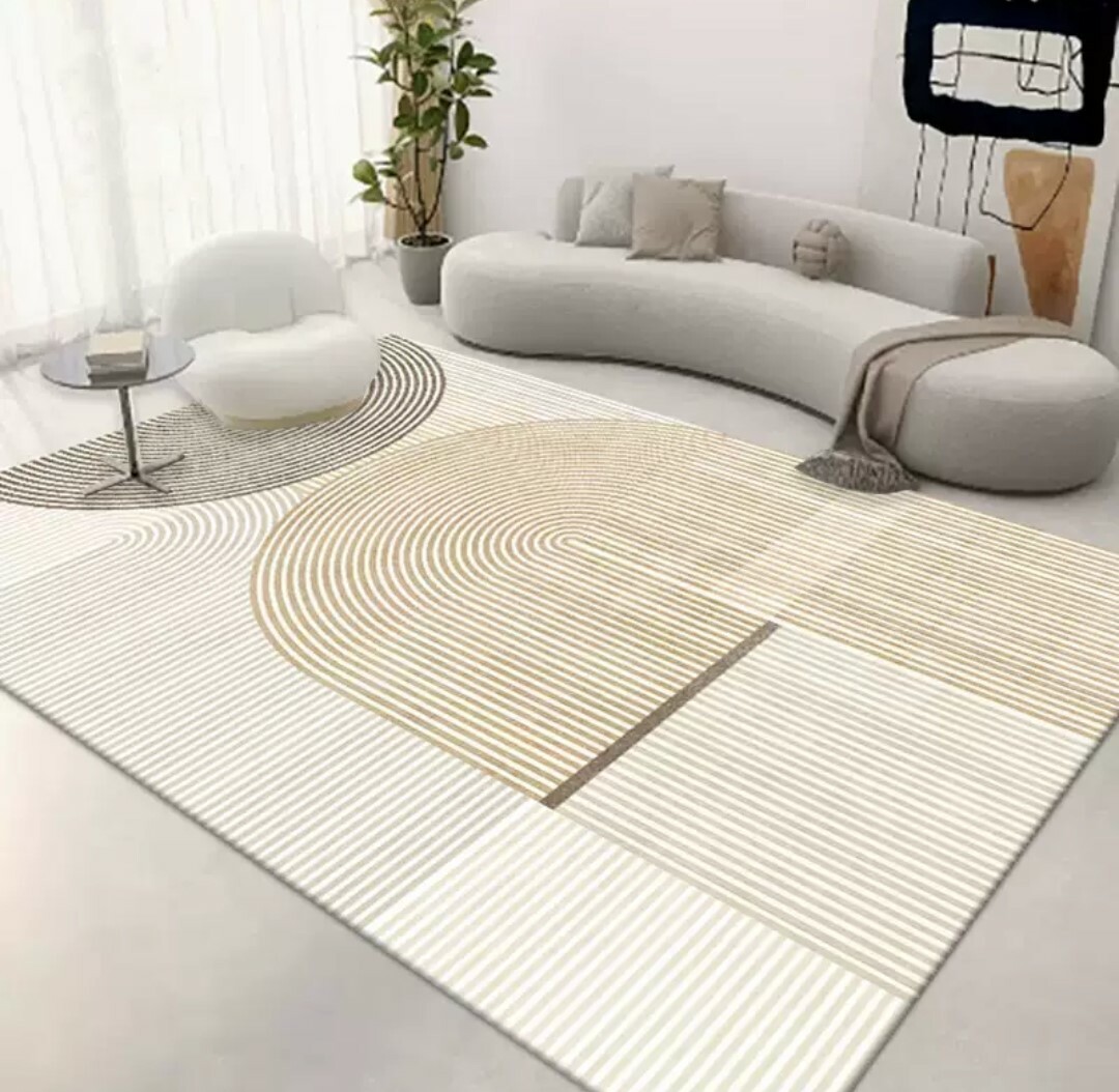 北歐風幾何造型水晶絨地毯(多款可選)