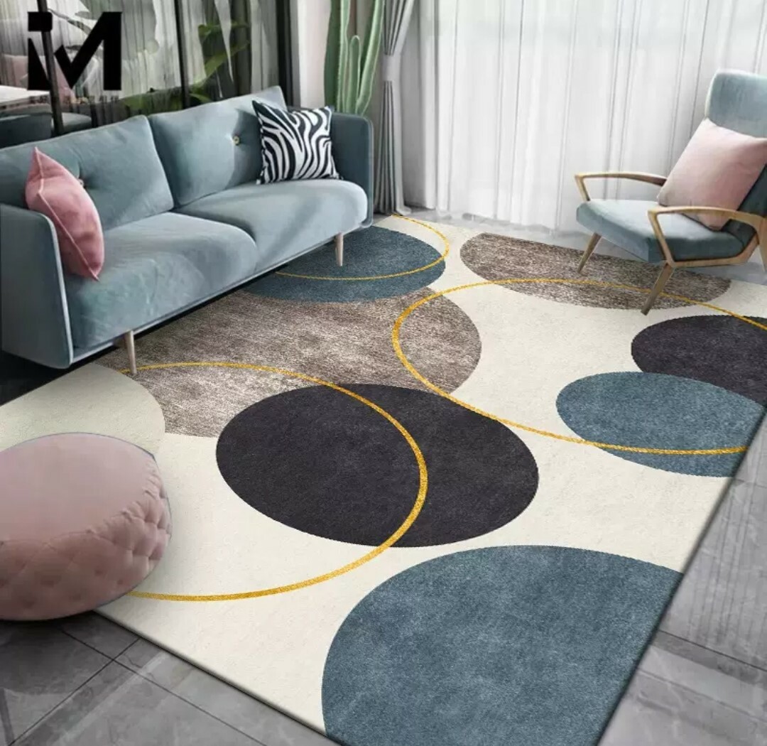 北歐風幾何造型水晶絨地毯(多款可選)