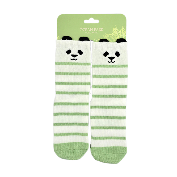 Panda Stripes Kids Socks
