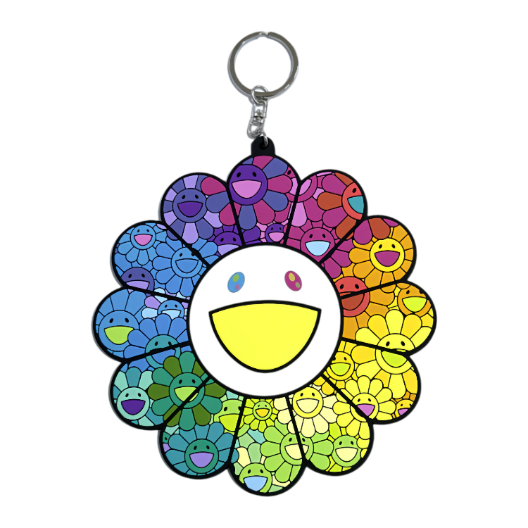 村上隆 Takashi Murakami - Flower Rubber Keyring "Over The Rainbow" 鑰匙圈