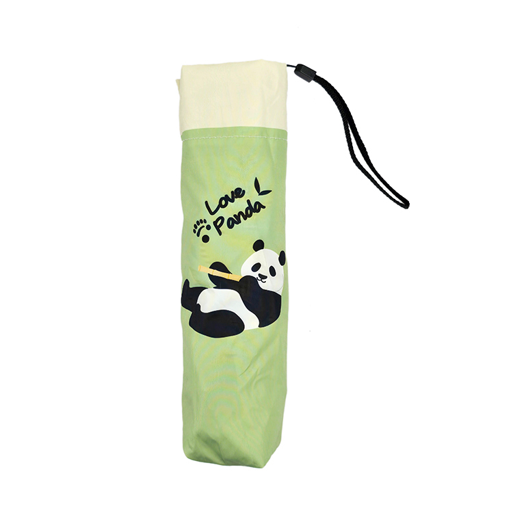 Panda With Bamboo Foldable Umbrella