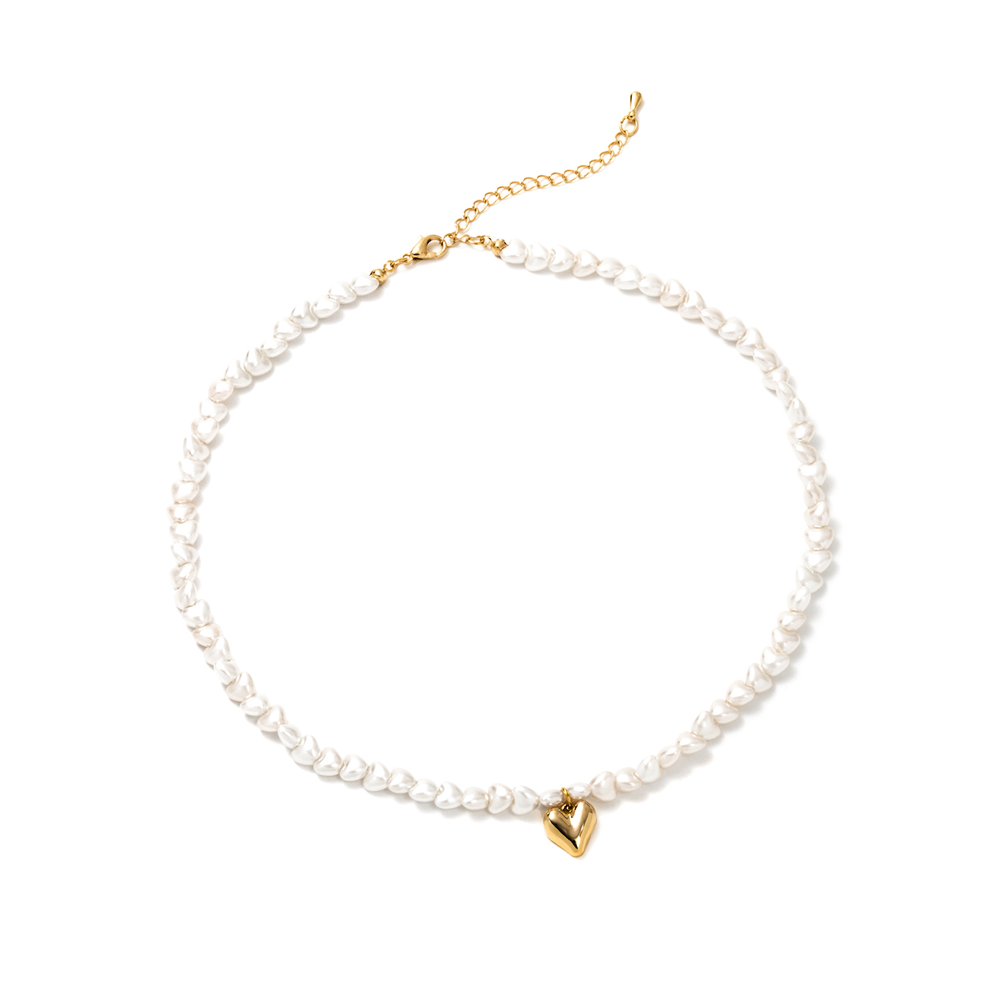 平價飾品,愛心,珍珠,項鍊