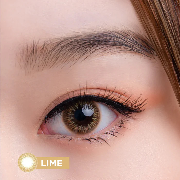 BlinCon Vivi 1 Month Color Contact Lens 2pcs/Box 0.00 to -8.00DS ( Lime/Peridot)