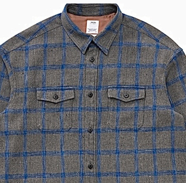 VISVIM 2025 S/S LUMBER CHECK SHIRT LS - GREY SIZE 1 PRE ORDER ITEM (預訂中)