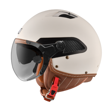 ASTONE CJ300 焙茶拿鐵 素色 內墨片 3/4罩式帽款