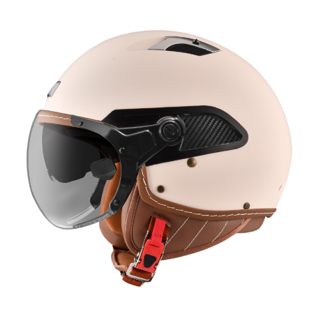 ASTONE CJ300 香草拿鐵 素色 內墨片 3/4罩式帽款