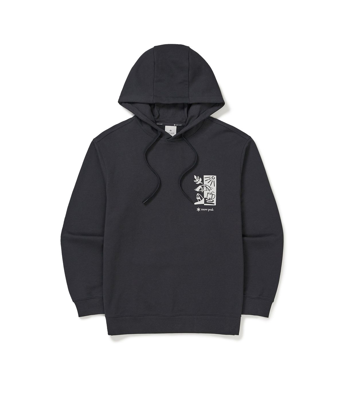 【代購】Snow Peak 雪諾必克 Reverse 露營 圖案 長袖 帽T S25SUFHD50