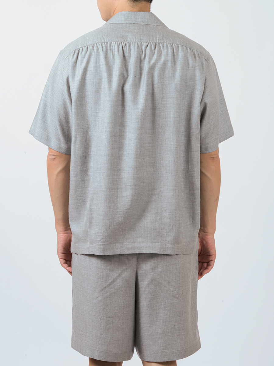 Product Twelve Open Collar Short Sleeve Shirt