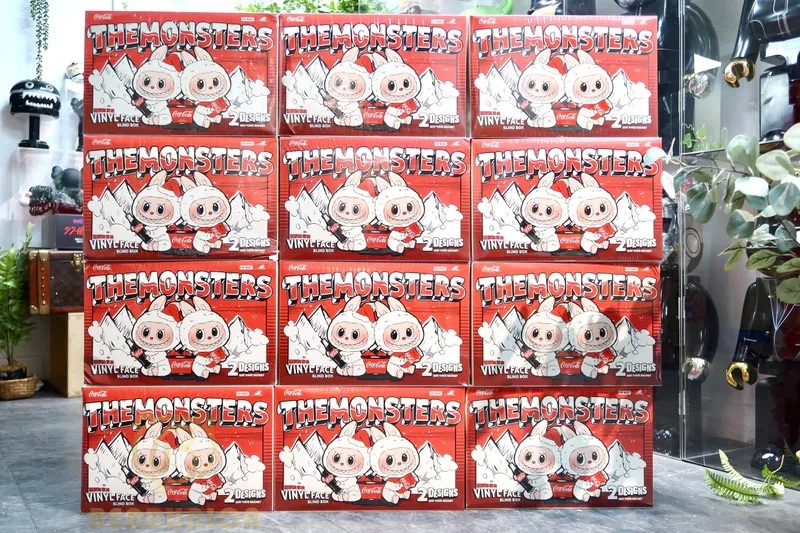 POPMART泡泡瑪特THE MONSTERS可口可樂系列搪膠臉盲盒 LABUBU (全套6盒)