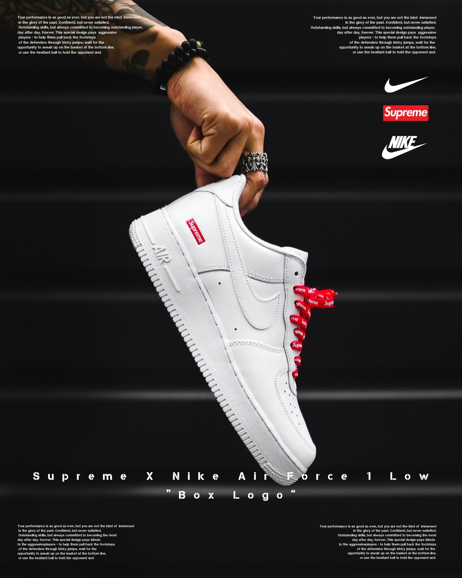 『Supreme X Nike 終極聯名 AF1 🔥』Supreme X Nike Air Force 1 Low “Box Logo”