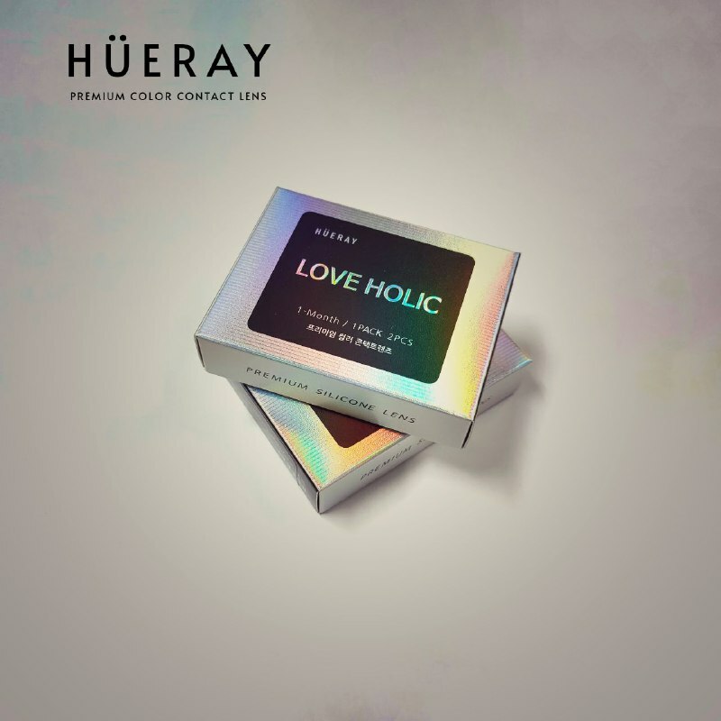 Bionics Hueray Love Holic 1 Month Color Contact lens , Silicone Hydrogel 14.3mm  ( 0.00 to -8.00DS)