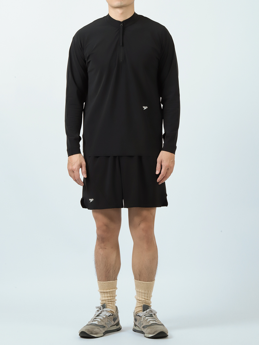 Product Twelve × Speedo Half Zip Shirt Black