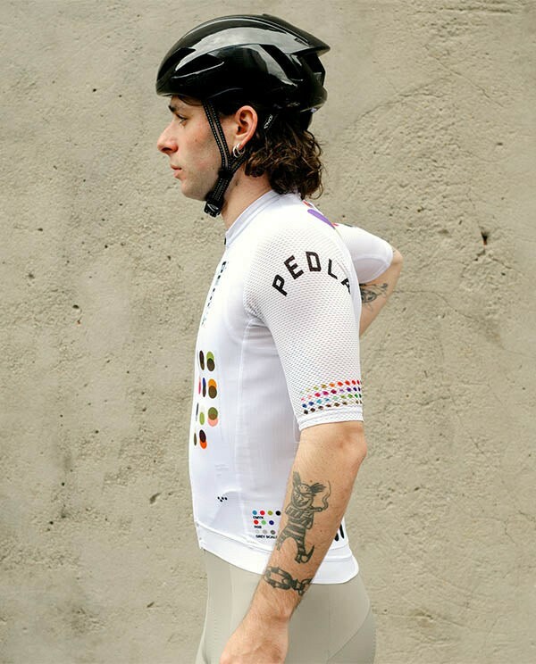 Pedla 男款車衣 Colour Theory LunaAIR Jersey White /白