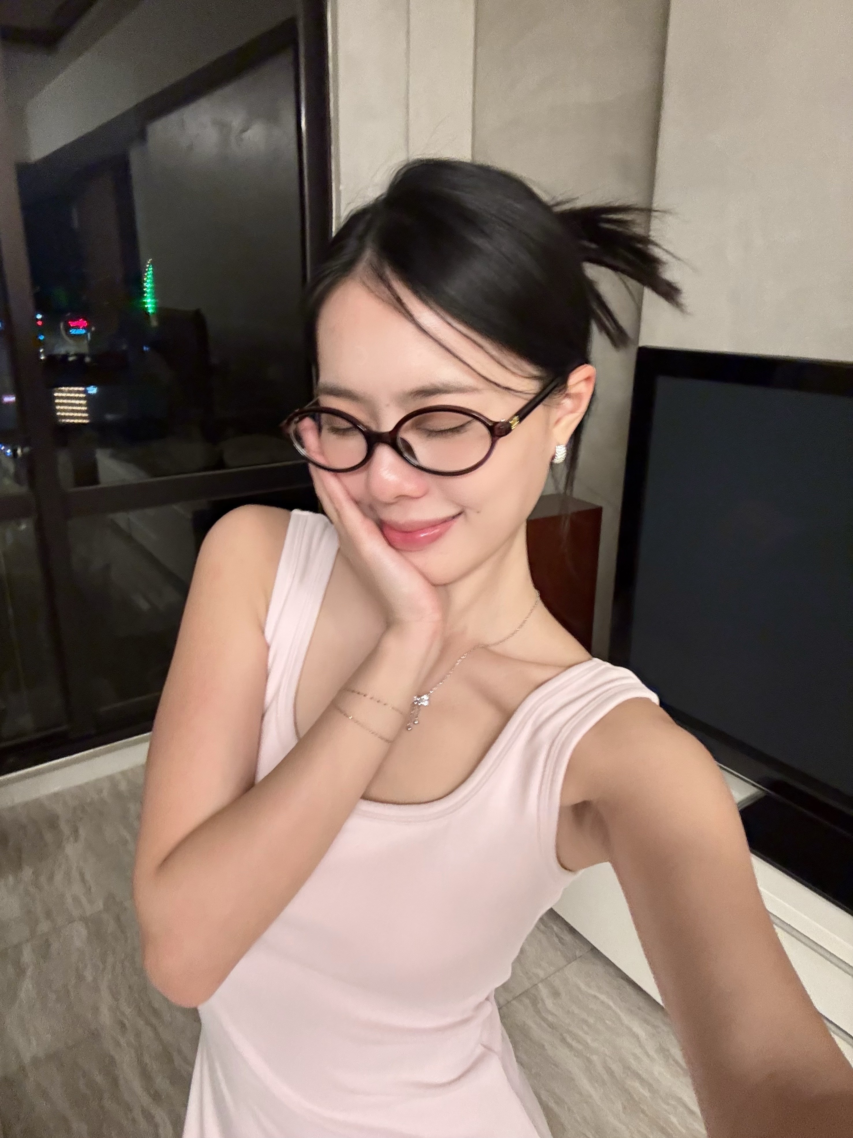 復古橢圓繆繆風眼鏡