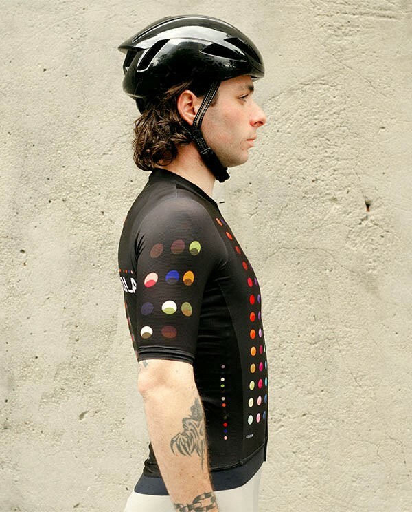 Pedla 男款車衣 Colour Theory LunaAIR Jersey White /黑