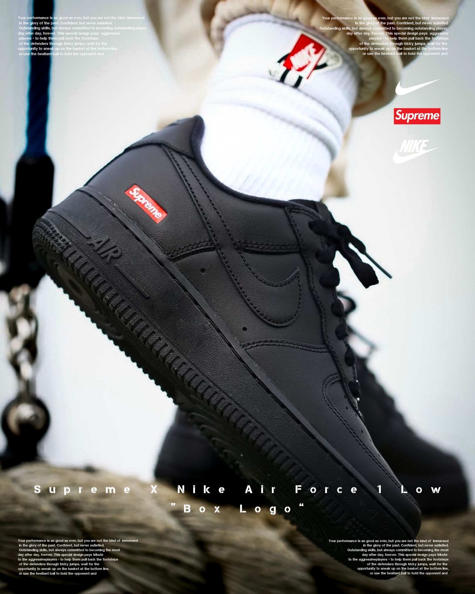 『Supreme X Nike 終極聯名 AF1 🔥』Supreme X Nike Air Force 1 Low “Box Logo”