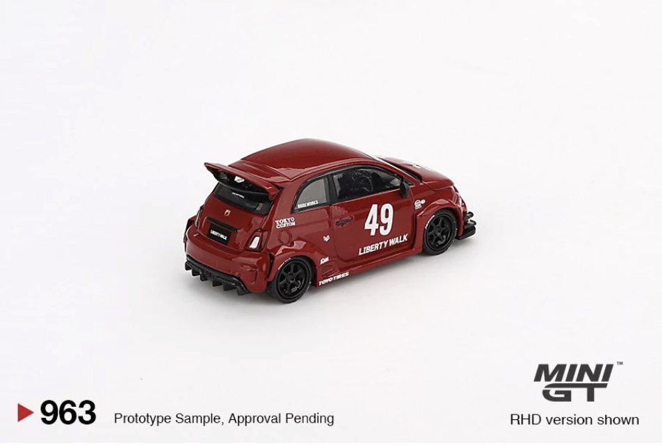 【預訂】Mini GT #963 LB-WORKS x Abas Works ABARTH 595 Red