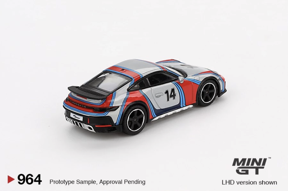 【預訂】Mini GT #964 Porsche 911 Dakar Ice Grey Metallic "Rally 1974“