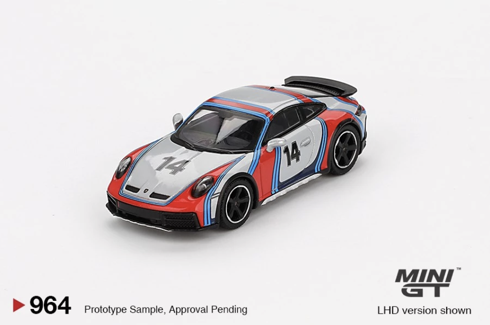 【預訂】Mini GT #964 Porsche 911 Dakar Ice Grey Metallic "Rally 1974“