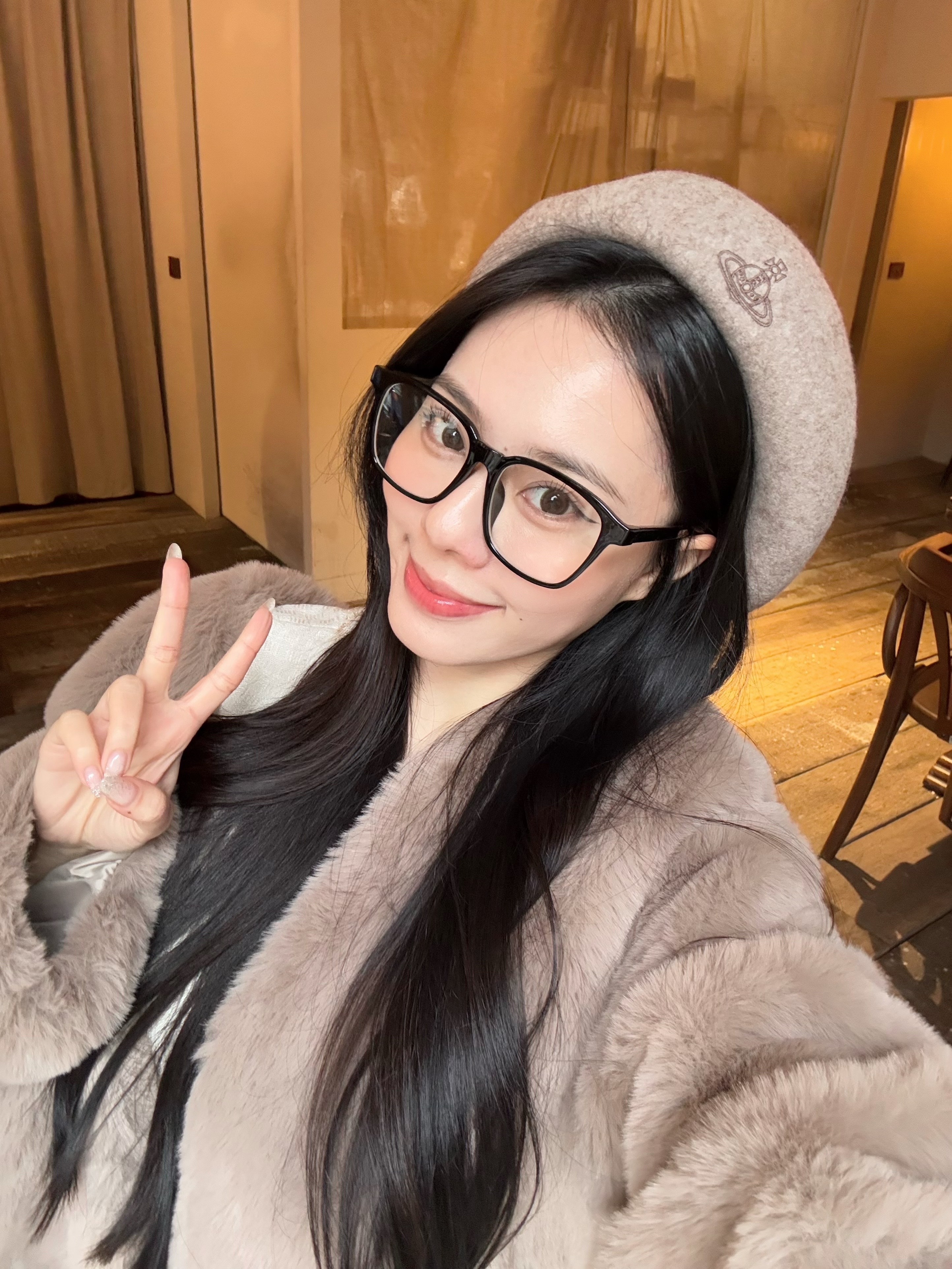 方圓臉天菜 素面黑框眼鏡🔥