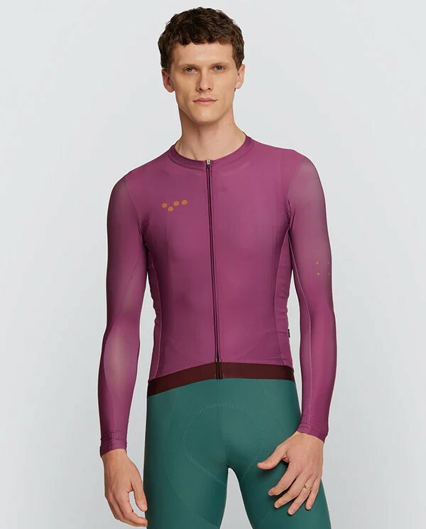Pedla 男款薄長袖車衣 BOLD Essential Air LS Jersey Mulberry /桑葚紫
