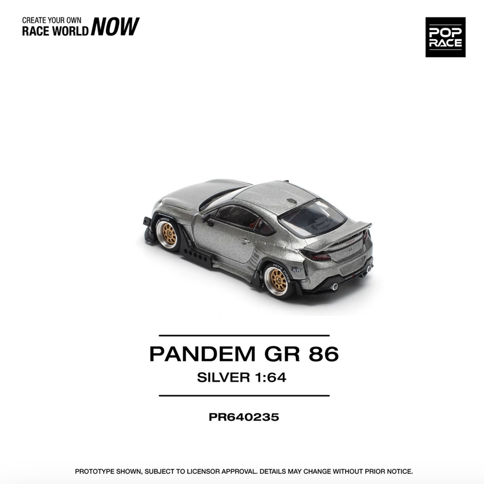 【預訂】Pop Race Pandem GR86 Silver