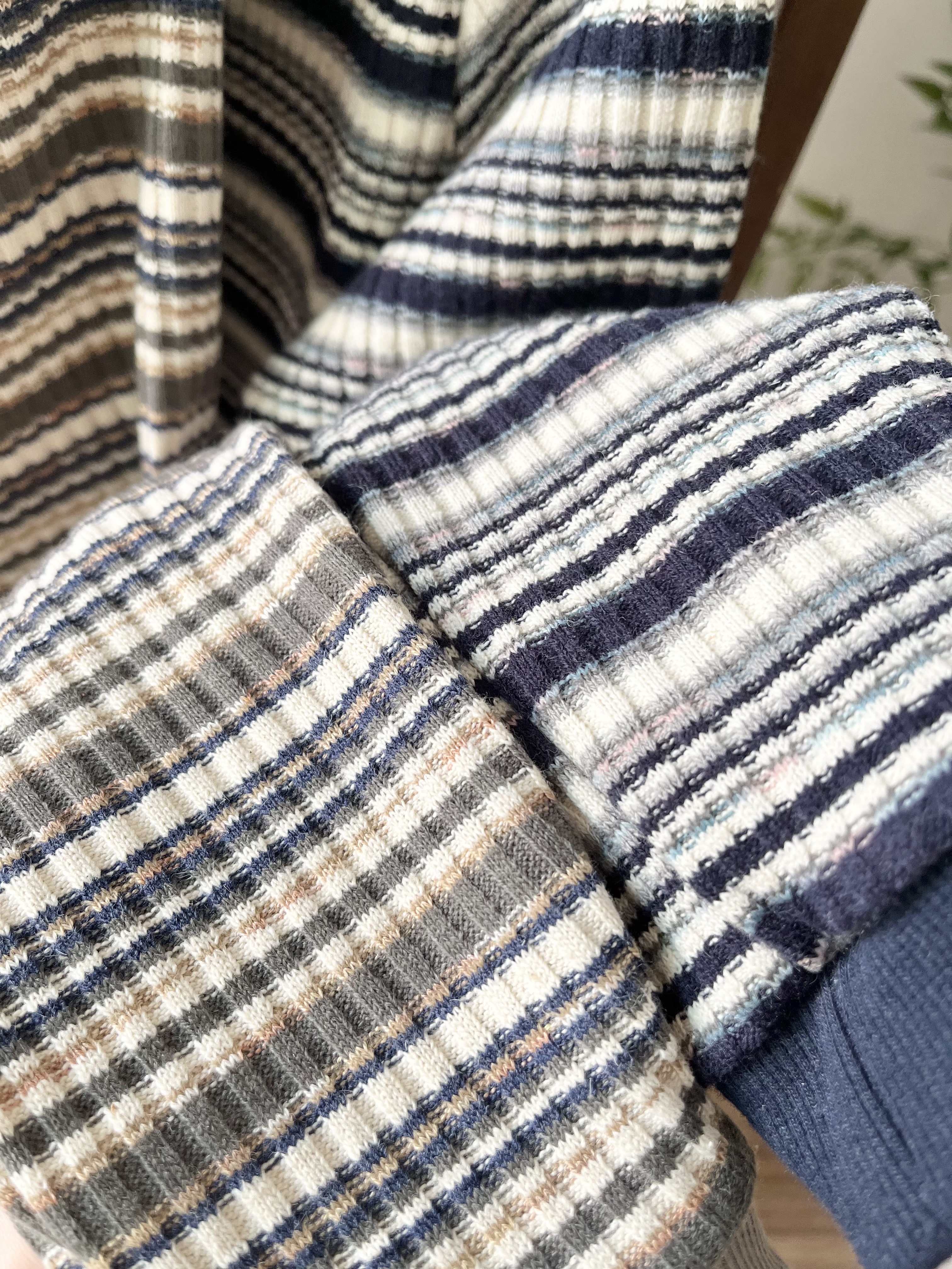 🎏立體布料修身橫間Tee