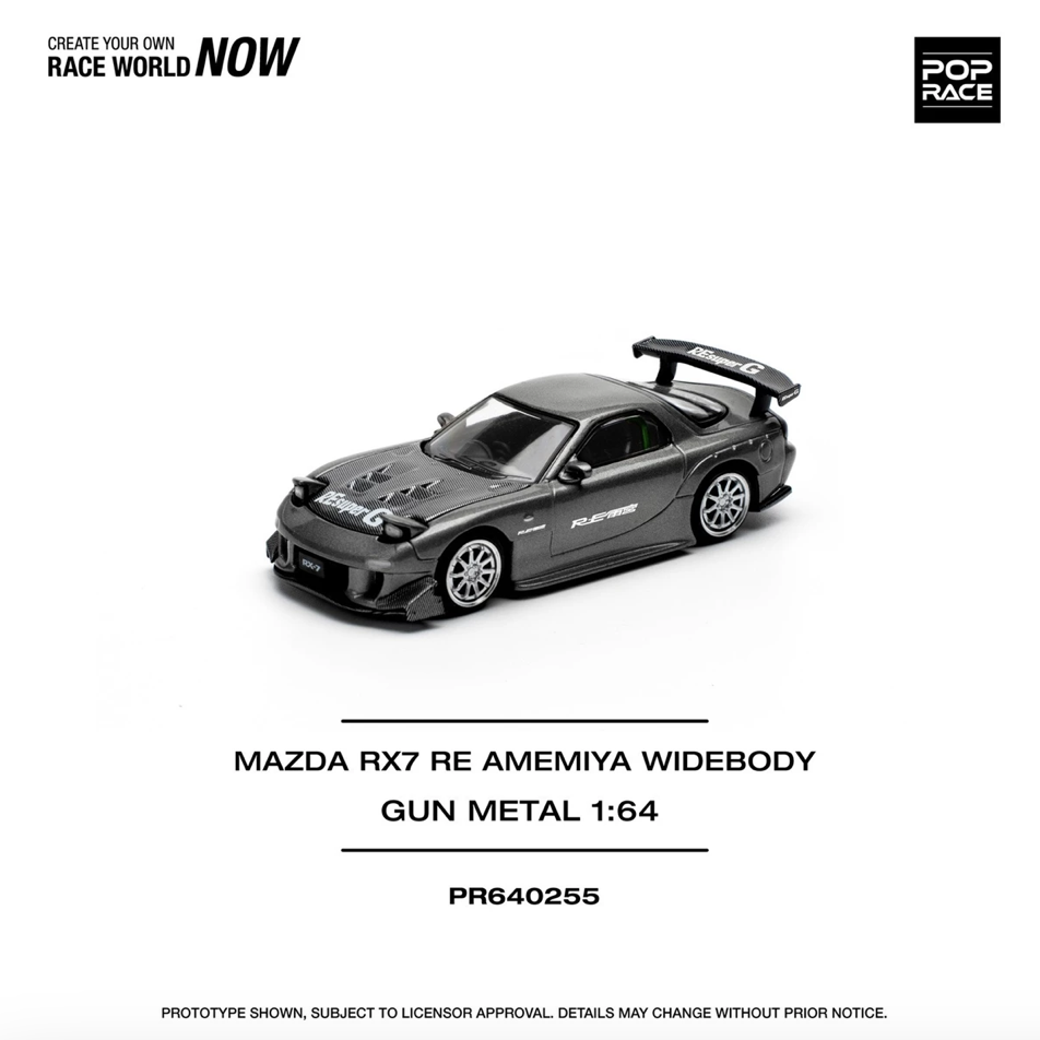 【預訂】Pop Race Mazda RX7 Re-Amemiya Gun Metal