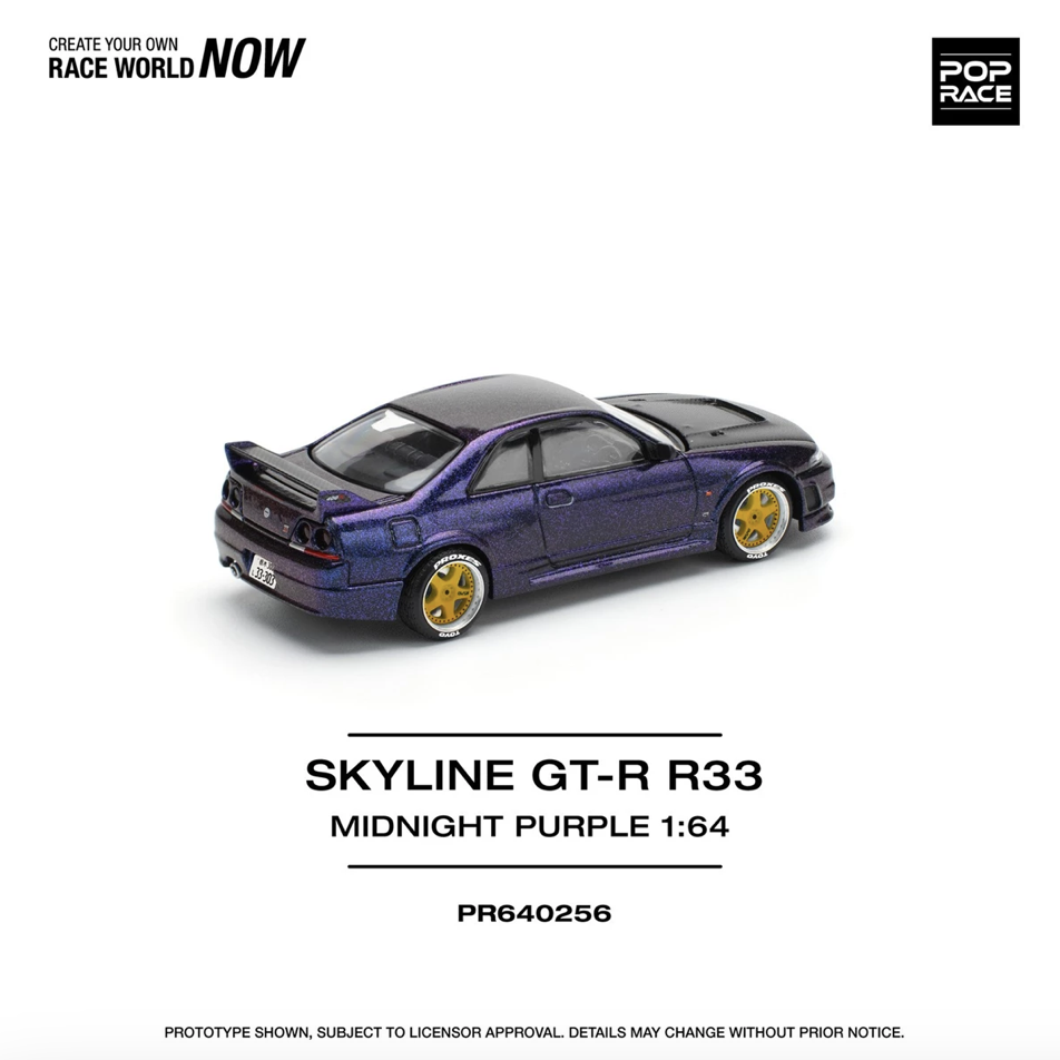 【預訂】Pop Race Skyline GT-R R33 Nismo MidnightI Purple