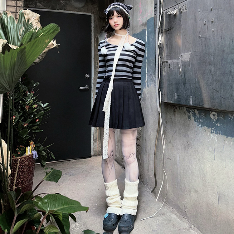 羅紋粗條保暖襪套(in stock)