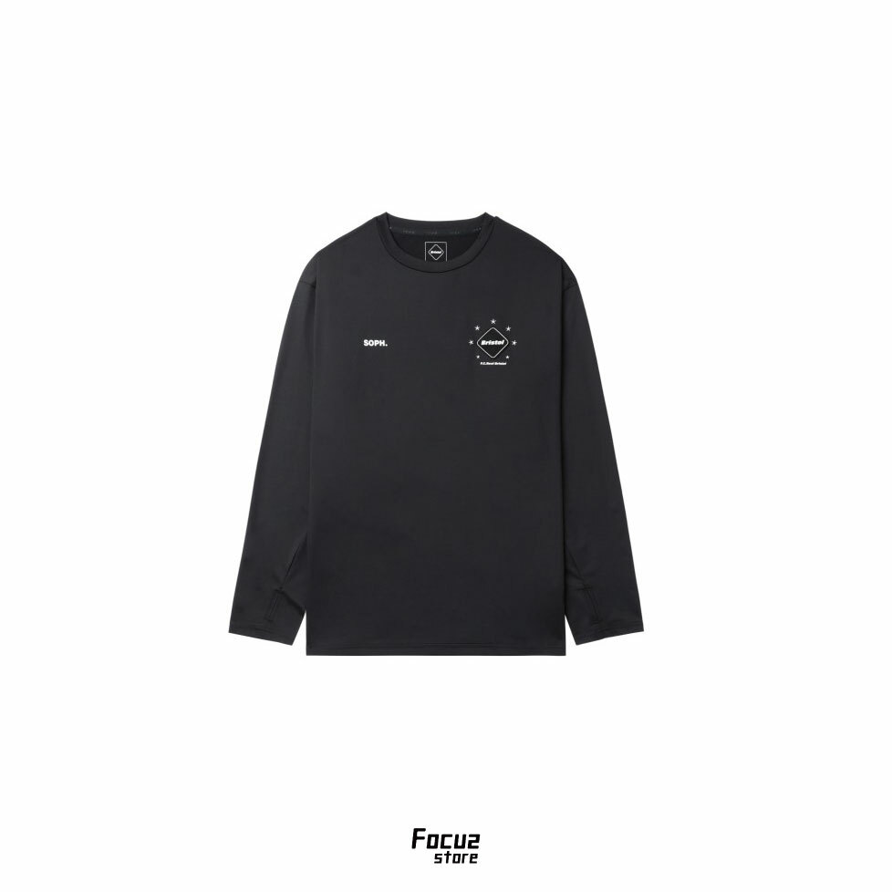 【Focus Store】預購 F.C.REAL BRISTOL Authentic team tour top "Black" 黑色 薄長袖T