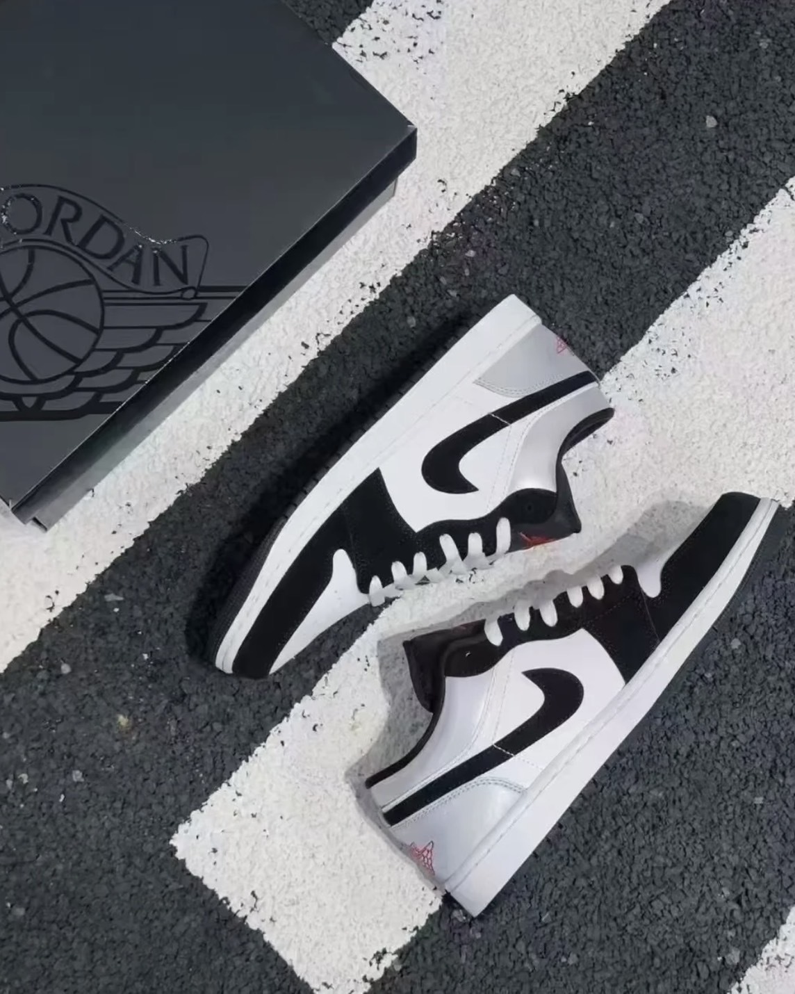 Nike Air Jordan 1 Low AJ1 ”Black Matte Silver" 幻影 小影子 煙灰 黑霧銀 男款