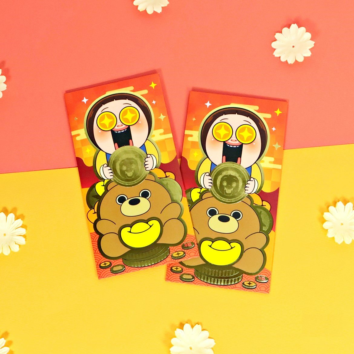 小燦 |燦子 | 燙金利是封套裝 | 6P(長方版)