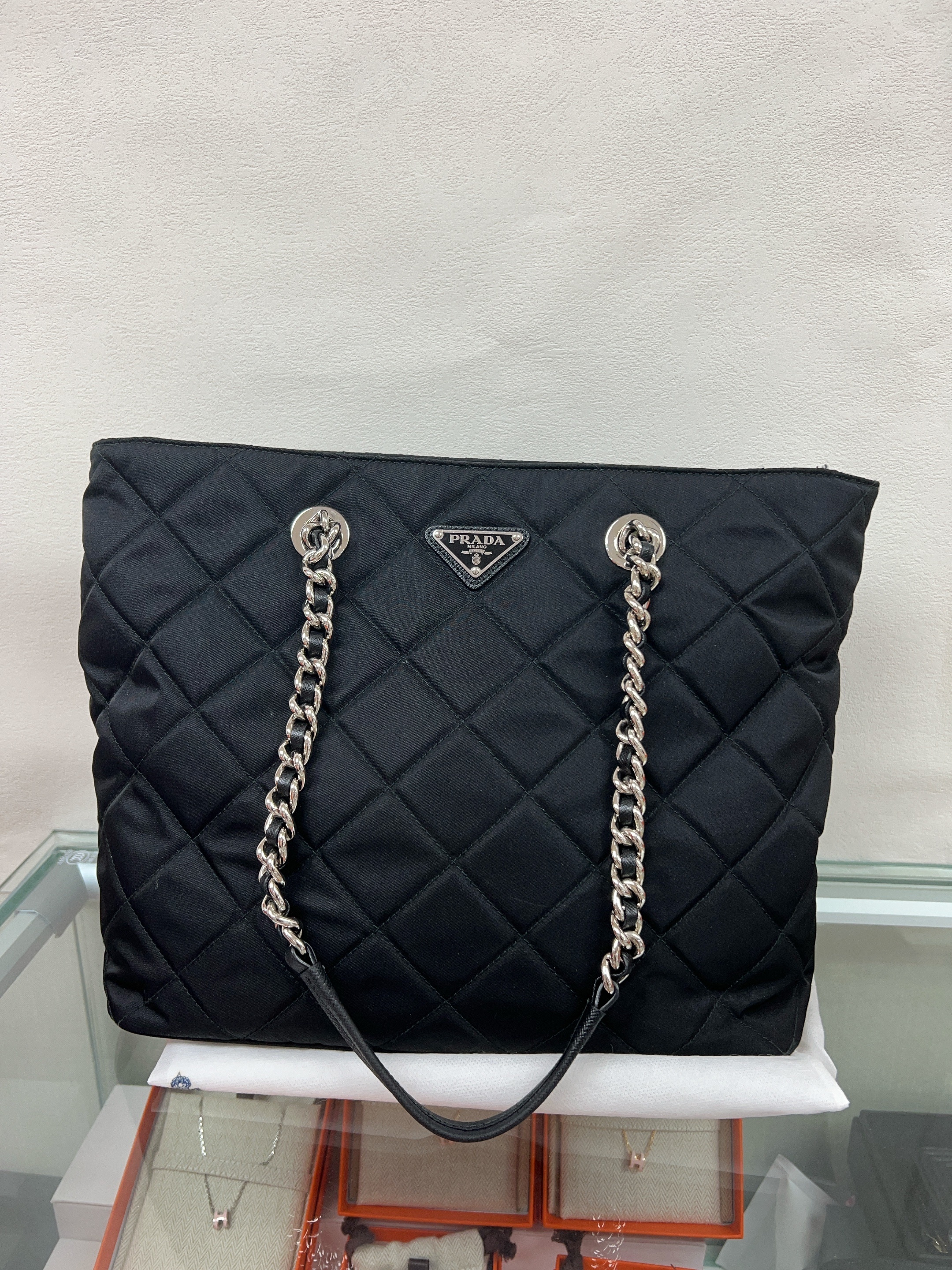 Prada tote nylon black