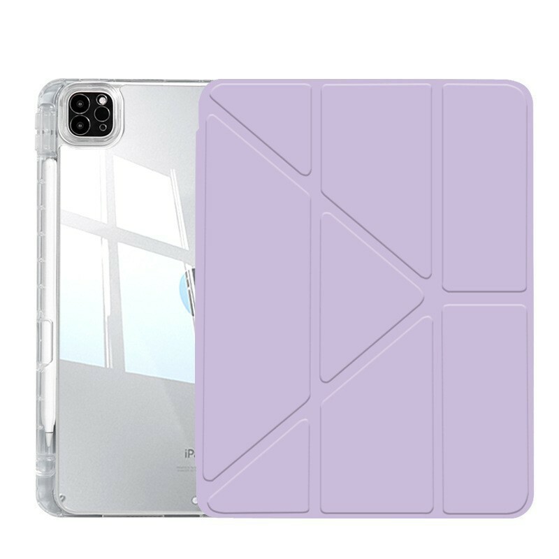 XPRO - Flip Clear Pro - iPad Pro Case 多角度支架皮革蓋面高度防撞透明筆槽平板保護硬殼