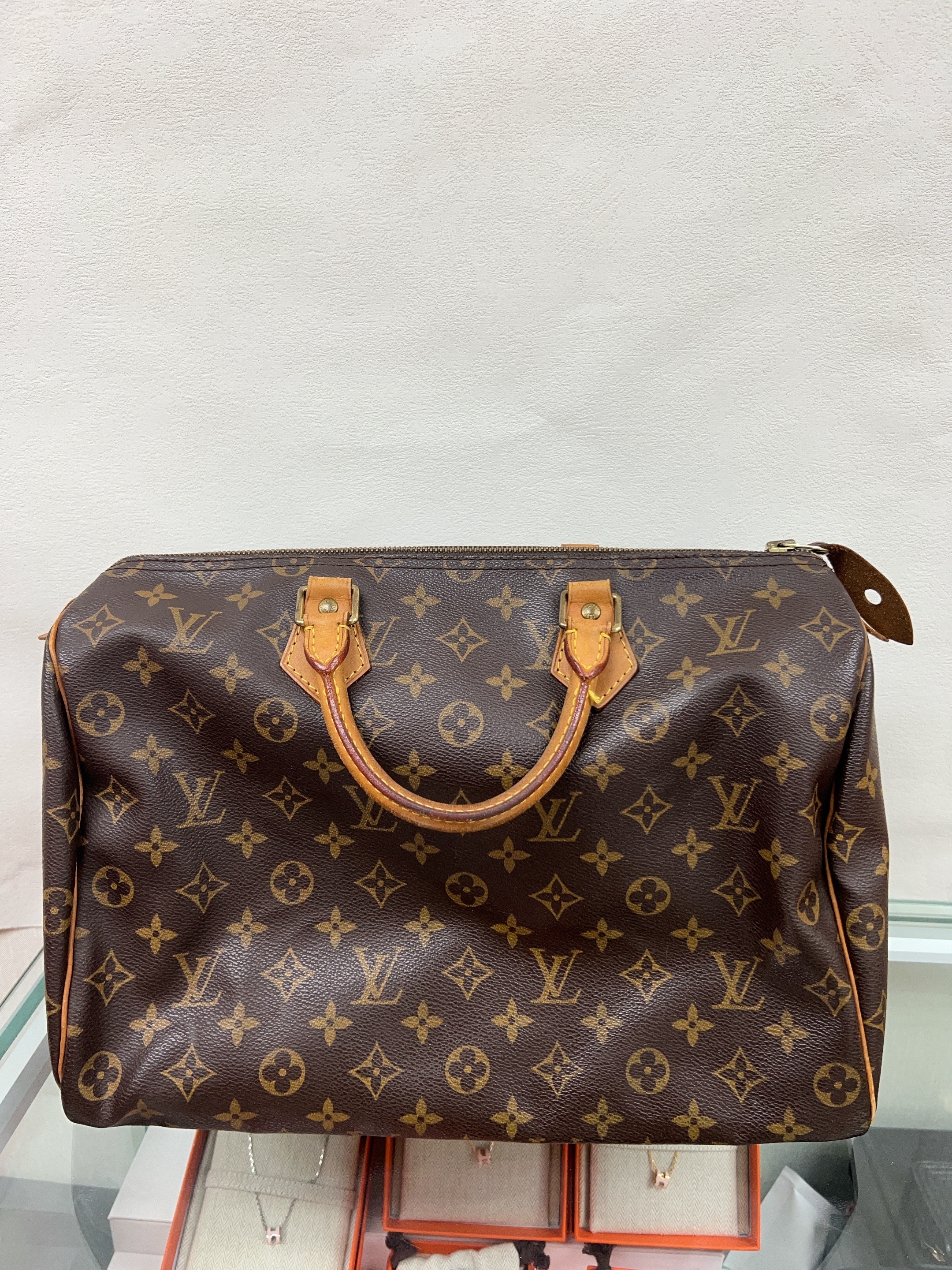 Lv speedy 35 brown monogram