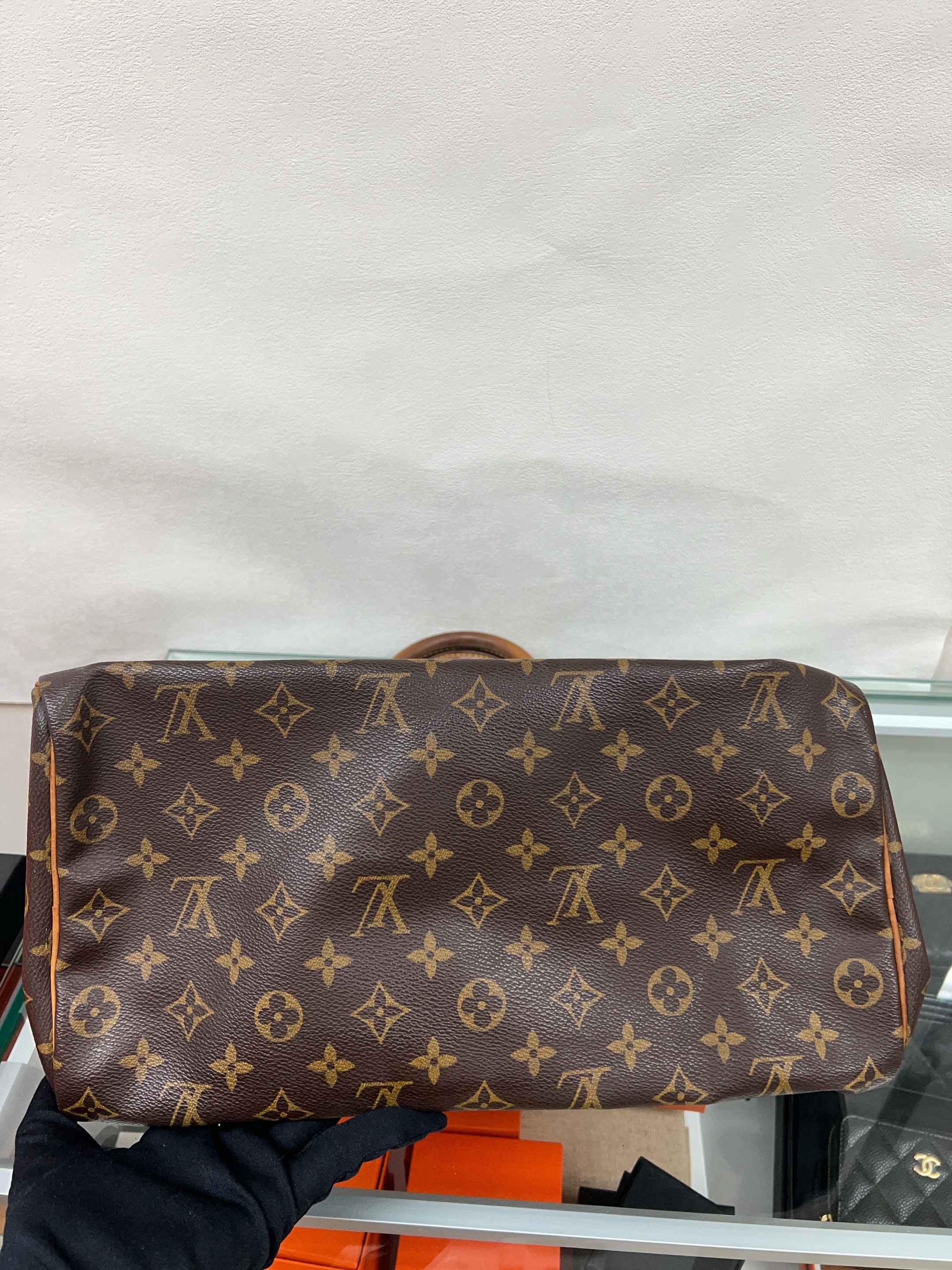 Lv speedy 35 brown monogram